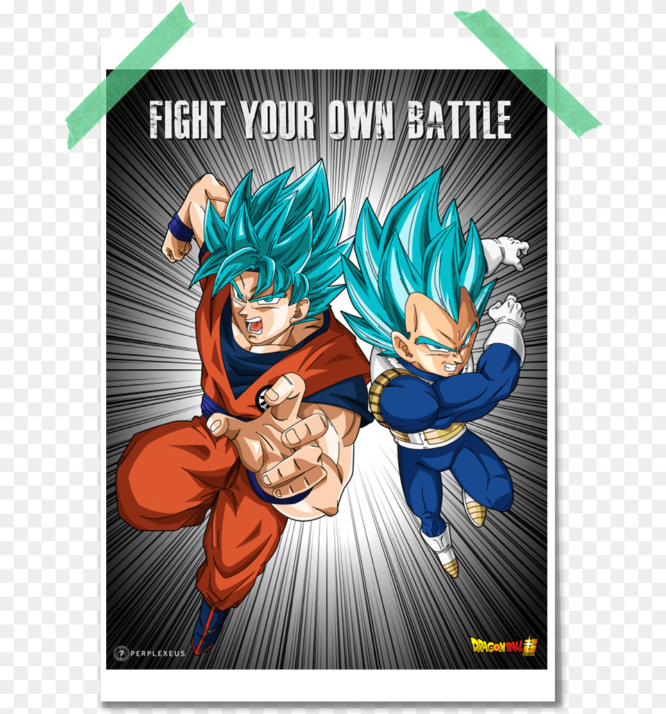 Dragon Ball Super Goku Vegeta Fight Your Own Battle Dragon Ball Super Goku Vegeta, Book, Comics, Publication, Baby Png