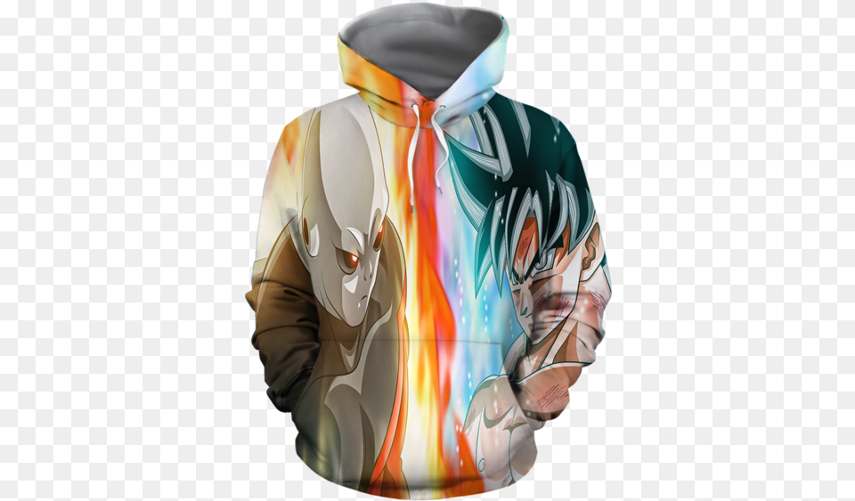 Dragon Ball Super Goku Vs Jiren Overflowing Aura Hoodie Dbz Goku, Sweatshirt, Sweater, Knitwear, Coat Free Png