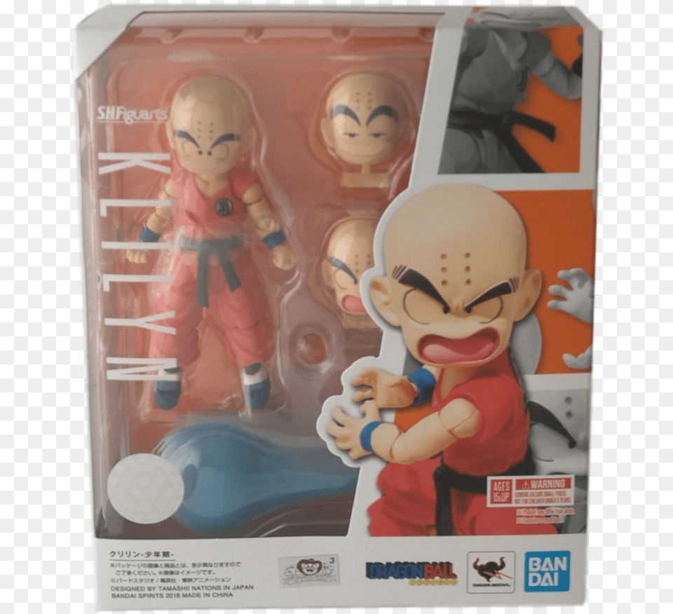 Dragon Ball Super Krillin The Early Years 4 Sh Figuarts Action Figure Sh Figuarts Kid Krillin, Baby, Person, Figurine, Doll Png Image