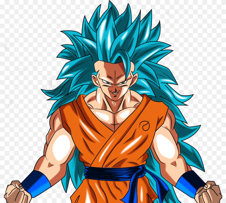 Dragon Ball Super Ssj3 Blue, Book, Comics, Publication, Person Free Png Download