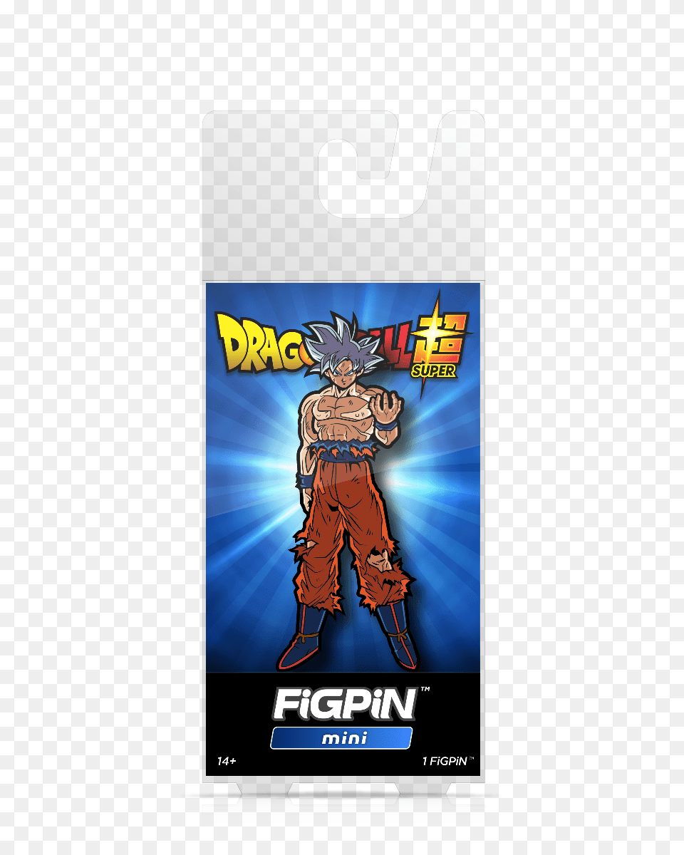 Dragon Ball Super Ultra Instinct Goku Mini Figpin Enamel Pin, Book, Comics, Publication, Person Png Image