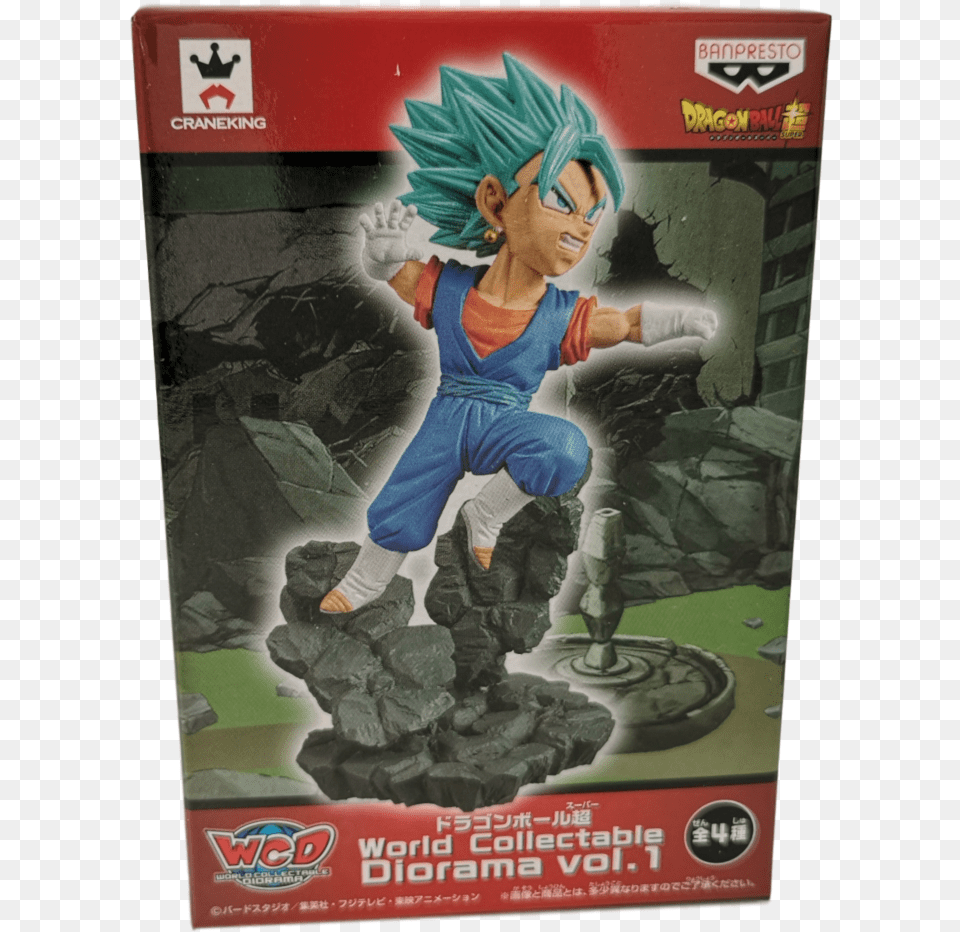 Dragon Ball Super Wcd World Collectable Diorama Vol 1 3 Ssgss Vegito Dragon Ball, Book, Comics, Publication, Person Png Image