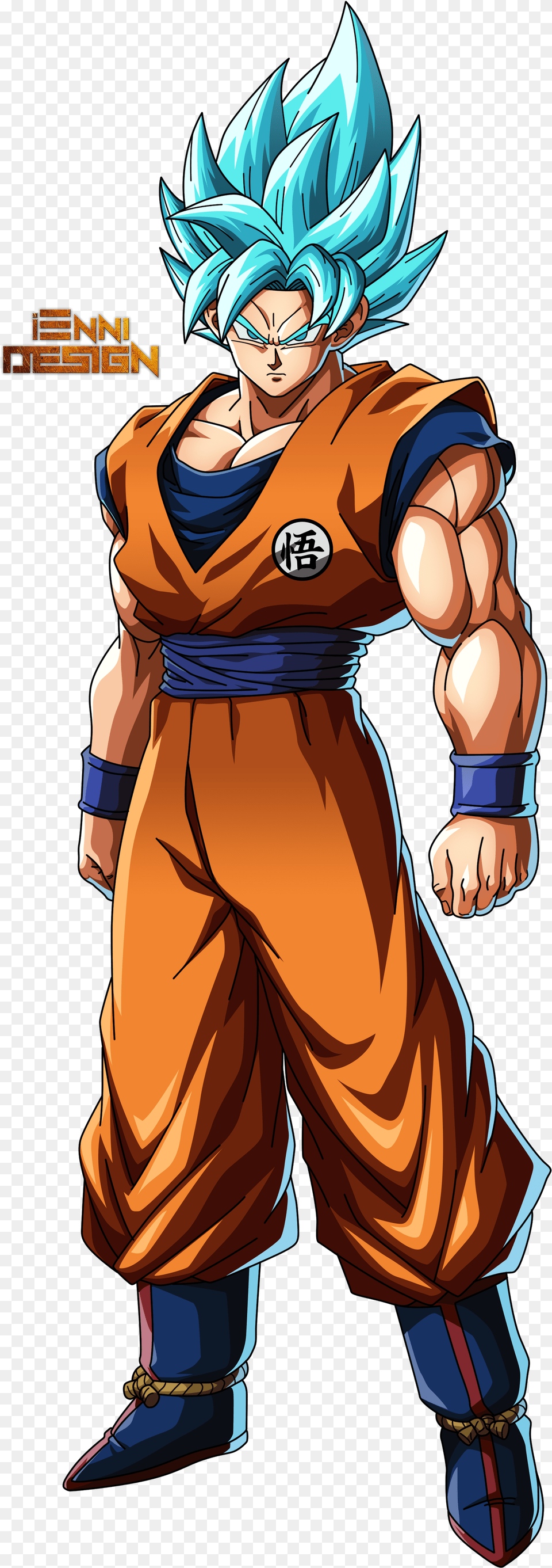 Dragon Ball Transparent Collections Goku Ssj Blue Fighterz, Book, Comics, Publication, Person Png Image