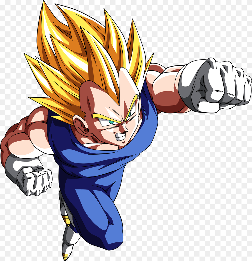 Dragon Ball Vegeta Flying, Book, Comics, Publication, Anime Free Transparent Png