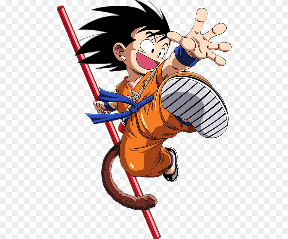 Dragon Ball Young Son Goku Transparent, Book, Comics, Publication, Person Png Image