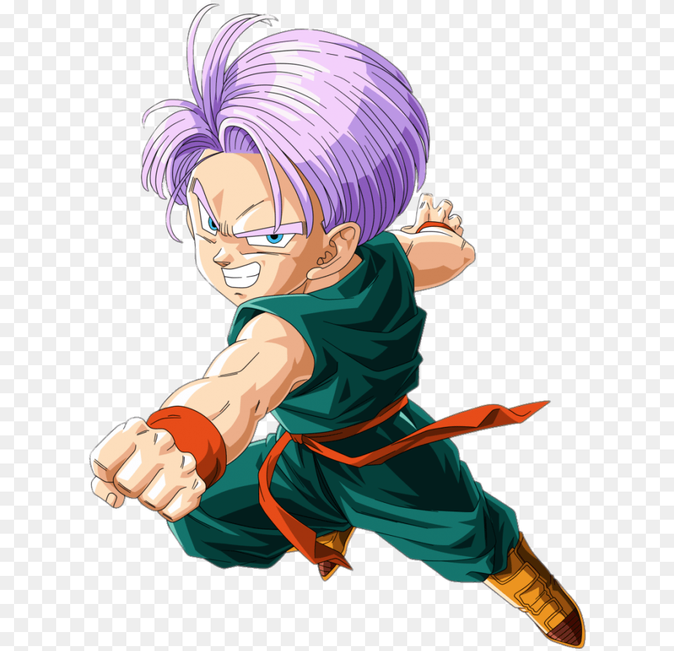 Dragon Ball Young Trunks Kid Trunks, Book, Comics, Publication, Person Free Png