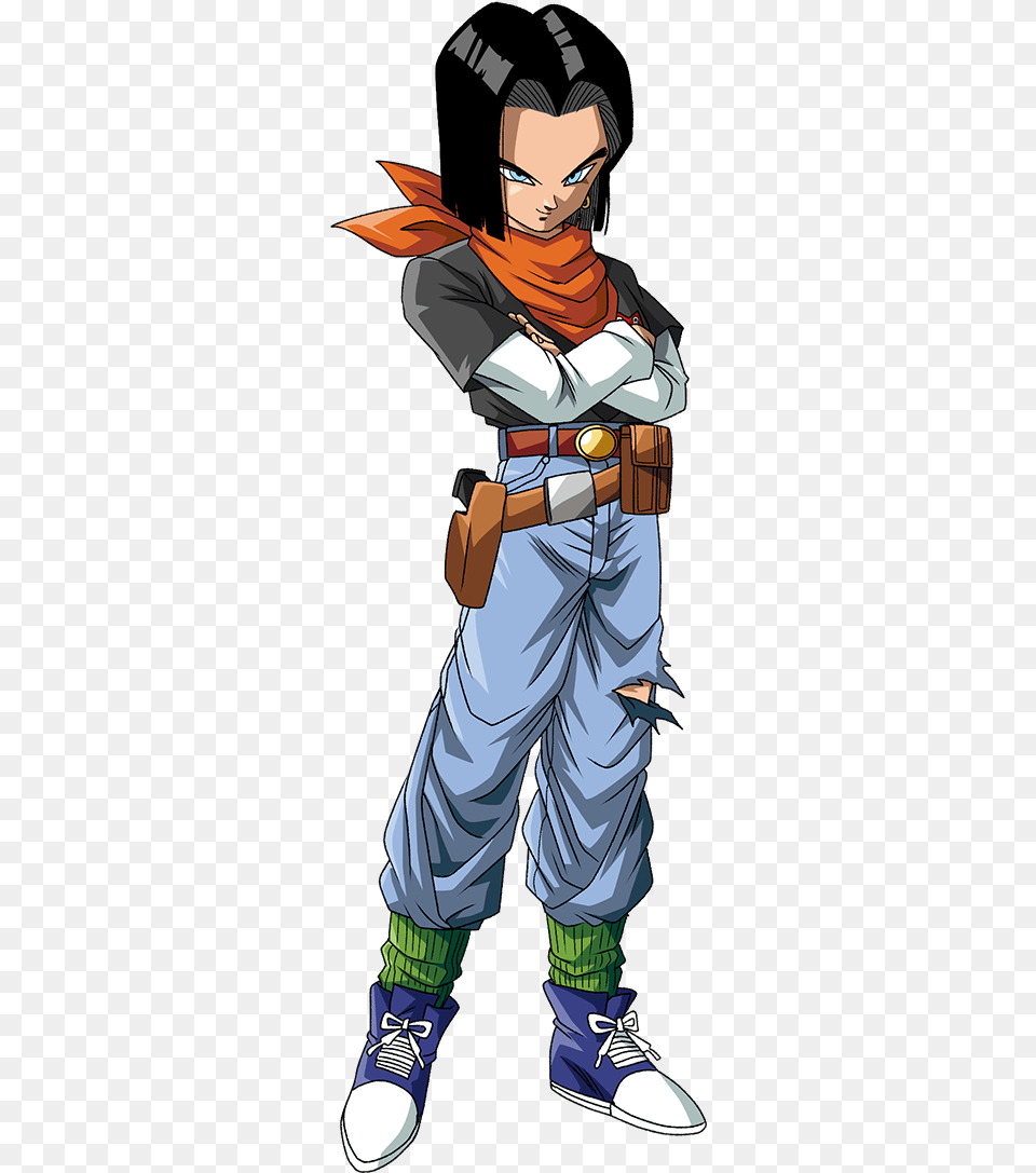 Dragon Ball Z Android 17, Book, Publication, Comics, Person Free Png