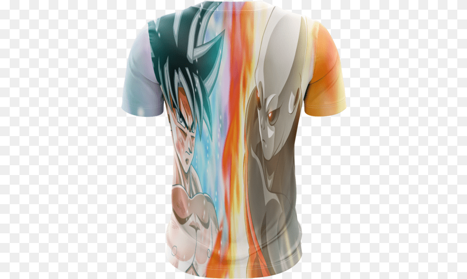 Dragon Ball Z Aura Dragon Ball Super Goku Vs Jiren Figurine, Clothing, T-shirt, Person Free Transparent Png