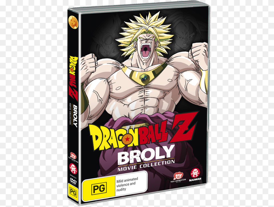 Dragon Ball Z Broly Movie Collection Dvd, Book, Comics, Publication, Person Png