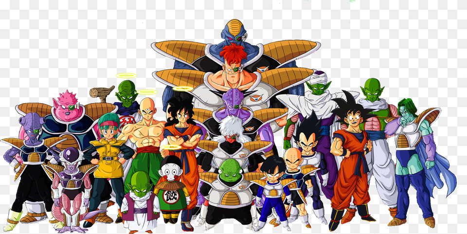 Dragon Ball Z Characters File Dragon Ball Z Characters, Publication, Book, Comics, Person Free Transparent Png