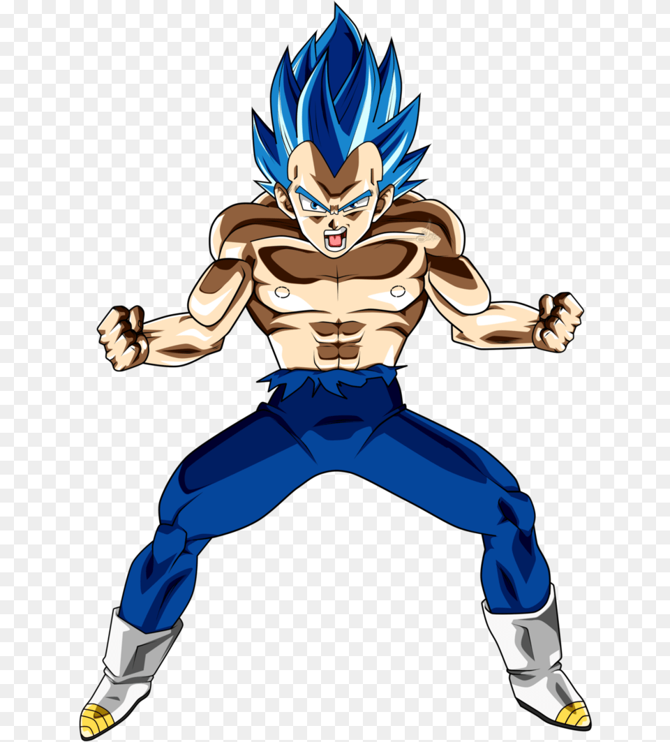 Dragon Ball Z Clipart Vegeta Vegeta Blue Full Power, Book, Comics, Publication, Baby Free Png Download