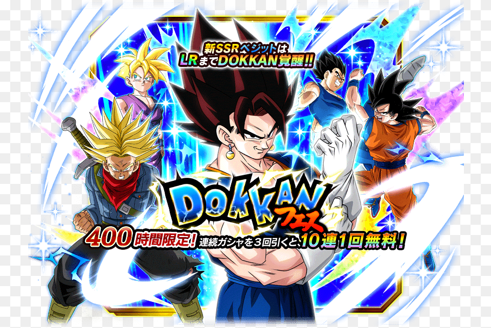 Dragon Ball Z Dokkan Battle Wikia Lr Teq Vegito Banner, Book, Comics, Publication, Adult Free Transparent Png