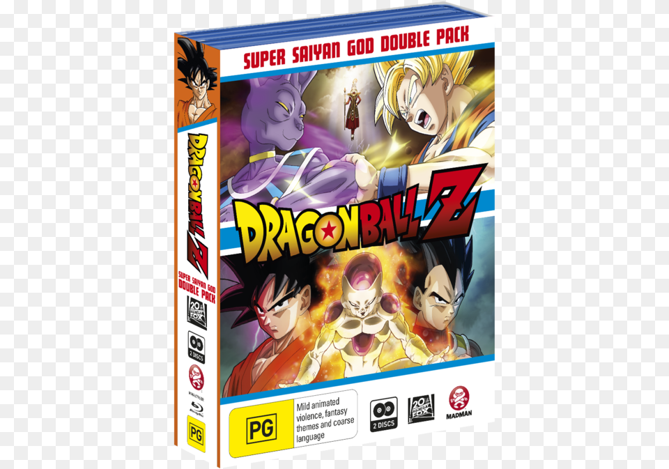 Dragon Ball Z Dragon Ball Z Super Saiyan God Double Pack, Book, Comics, Publication, Adult Free Png