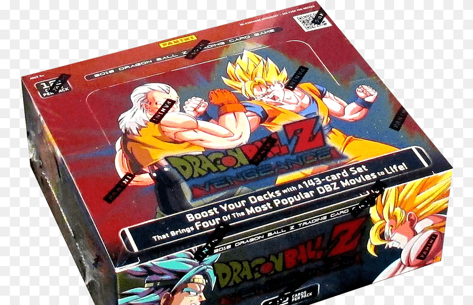 Dragon Ball Z Dragon Ball Z Vengeance Trading Card Game Booster Box, Book, Comics, Publication, Person Free Transparent Png