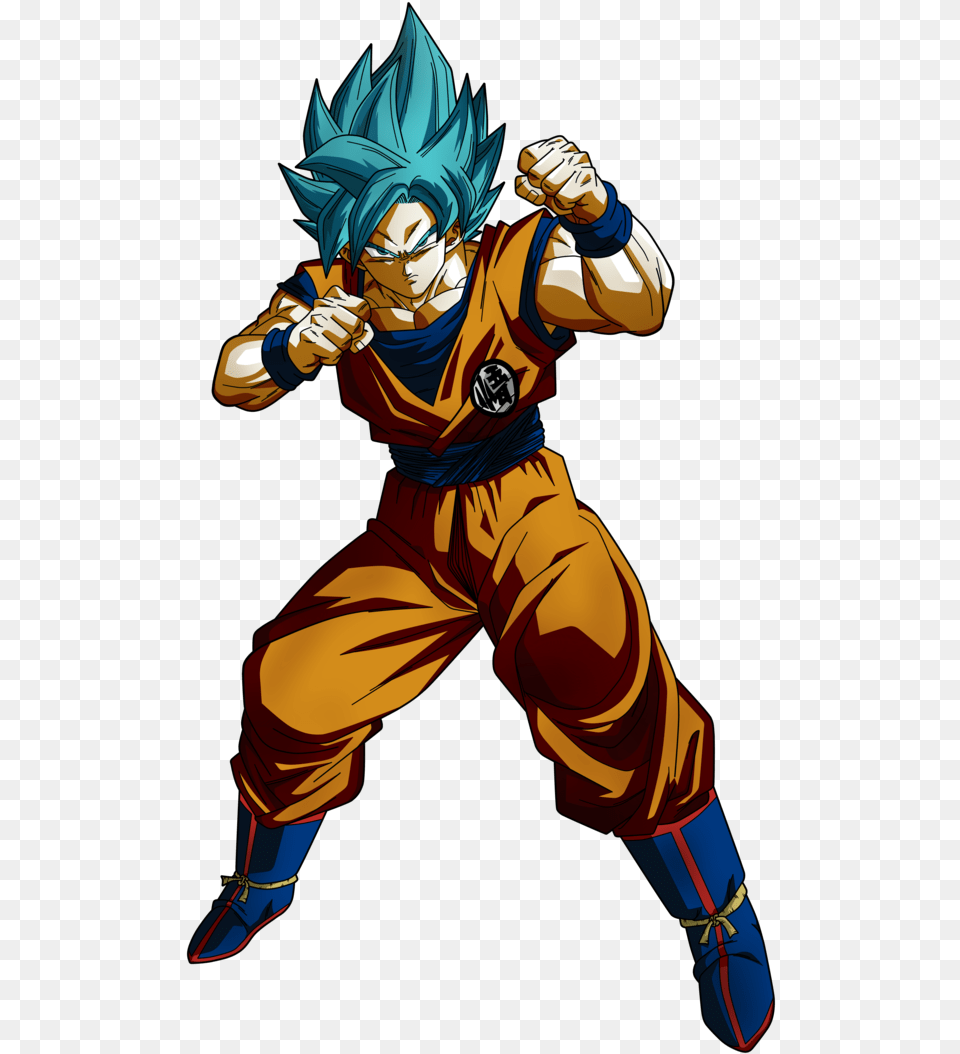 Dragon Ball Z Fighter Goku Blue, Book, Comics, Publication, Person Free Png Download