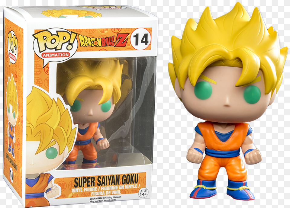 Dragon Ball Z Funko Pop Goku Ssj, Figurine, Toy, Baby, Face Free Transparent Png