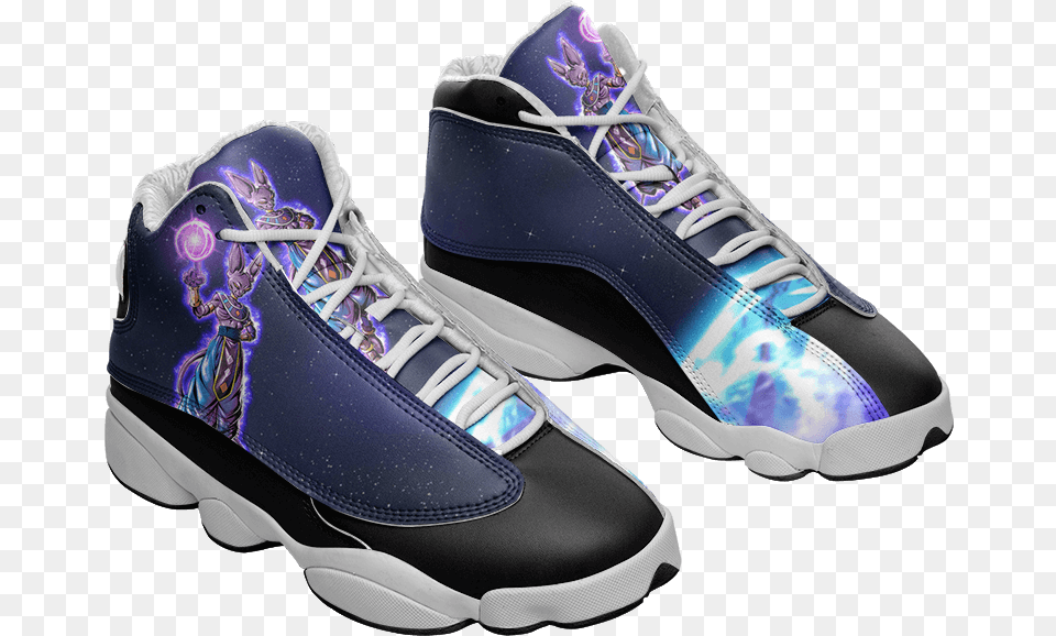 Dragon Ball Z God Of Destruction Beerus Basketball Sneakers Kansas City Chiefs Jordans, Clothing, Footwear, Shoe, Sneaker Free Png Download