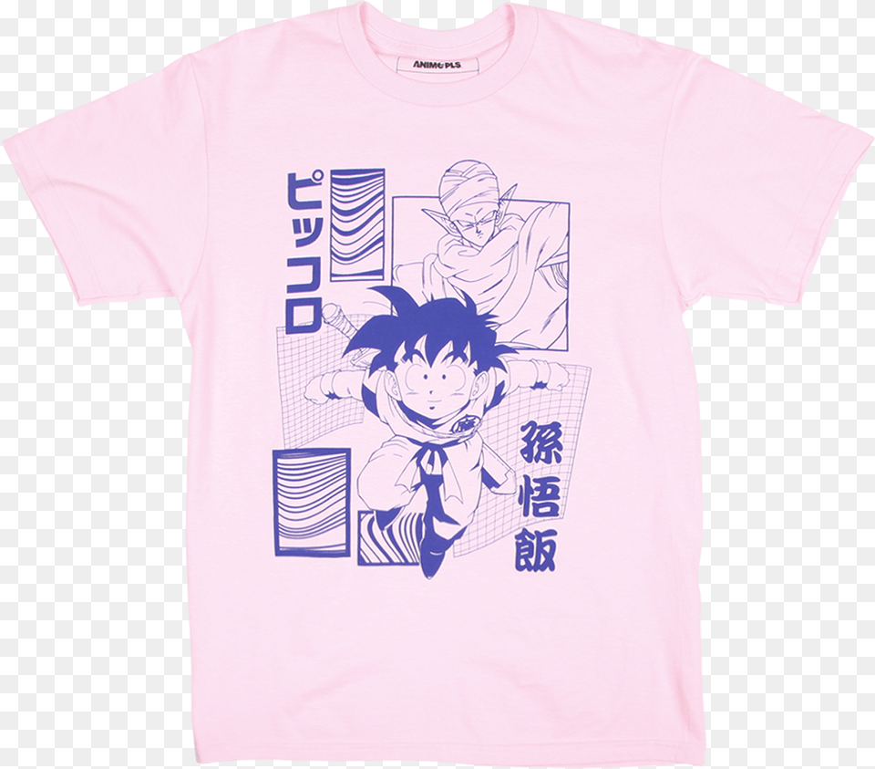 Dragon Ball Z Gohan And Piccolo Pink Tee Cartoon, Clothing, T-shirt, Baby, Person Free Png Download