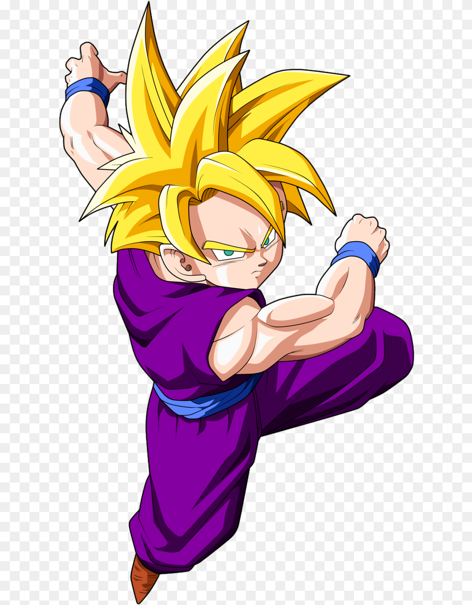 Dragon Ball Z Gohan Drawing Download Dragon Ball Z Gohan Ssj2, Book, Comics, Publication, Baby Free Png