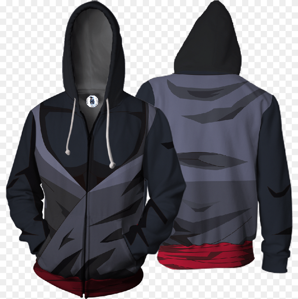 Dragon Ball Z Goku Black Cosplay Zip Up Hoodie Jacket Counterparts Hoodie, Clothing, Hood, Knitwear, Sweater Free Png Download