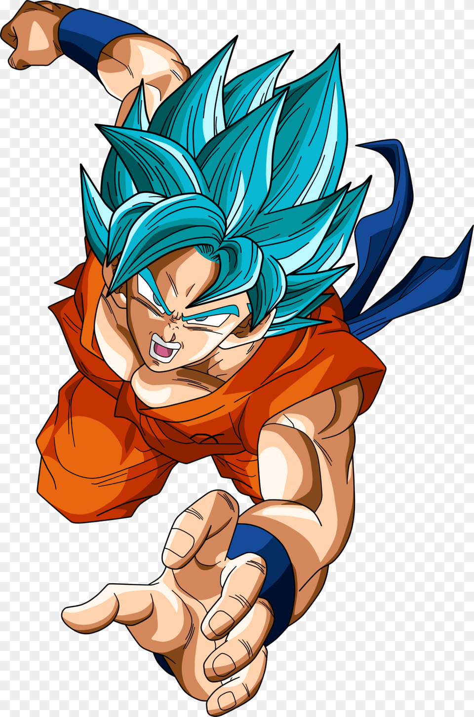 Dragon Ball Z Goku Goku Ssj Blue, Publication, Book, Comics, Person Free Transparent Png