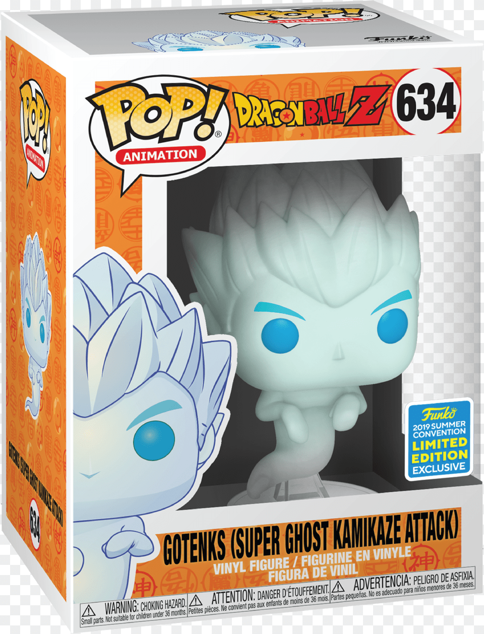 Dragon Ball Z Gotenks As Ghost Pop Vinyl 634 Sdcc19 Rs Dragon Ball Z, Baby, Person, Box, Face Free Png Download
