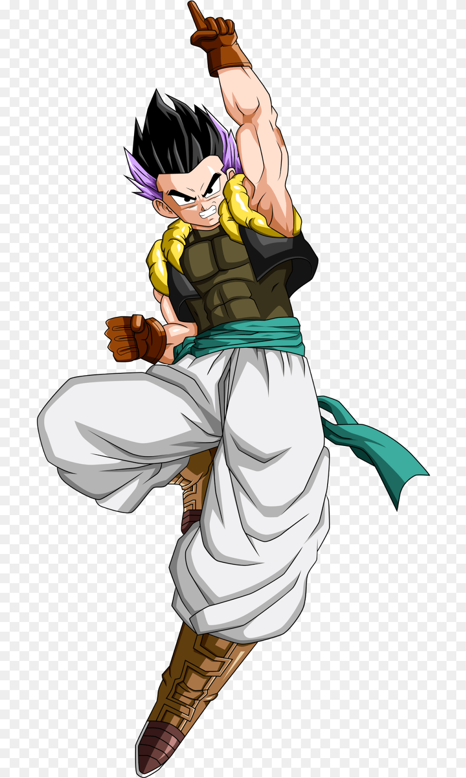 Dragon Ball Z Gotenks Grande Image Gotenks Adulto, Book, Comics, Publication, Person Free Png