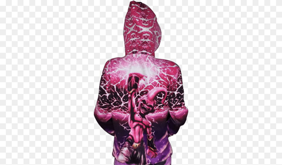 Dragon Ball Z Hoodies Kid Buu T Shirt, Clothing, Coat, Knitwear, Sweatshirt Free Png Download