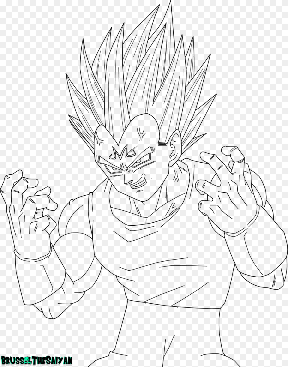 Dragon Ball Z Majin Vegeta Coloring Pages Printable Dragon Ball Z Vegeta Coloring Pages Free Png Download