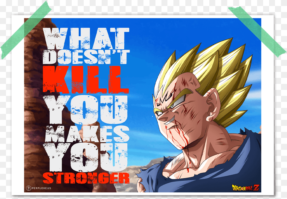 Dragon Ball Z Majin Vegeta Poster Poster De Majin Vegeta, Book, Comics, Publication, Person Free Transparent Png