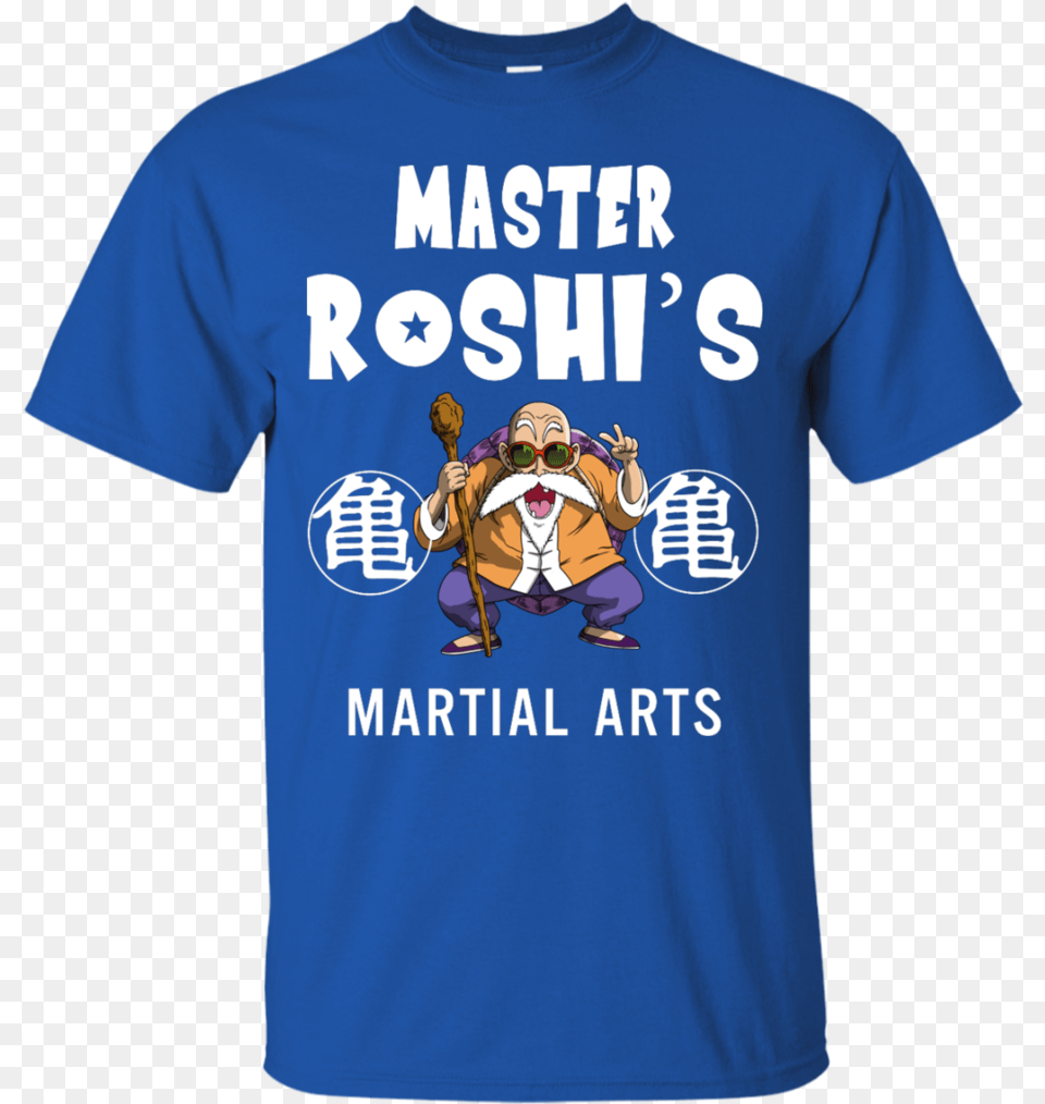 Dragon Ball Z Master Roshiu0027s Dojo T Shirt Teeevercom Active Shirt, Clothing, T-shirt, Baby, Person Png Image