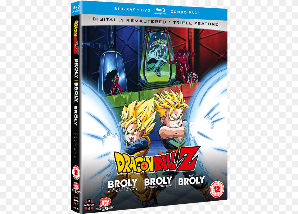 Dragon Ball Z Movie Collection Five Dragon Ball Super Broly 2018 Bluray, Book, Comics, Publication, Person Png Image