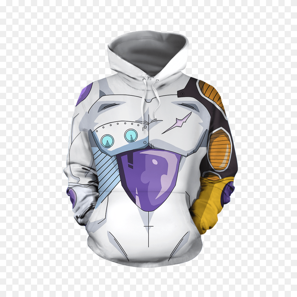 Dragon Ball Z Pullover Hoodie, Clothing, Knitwear, Sweater, Sweatshirt Free Png