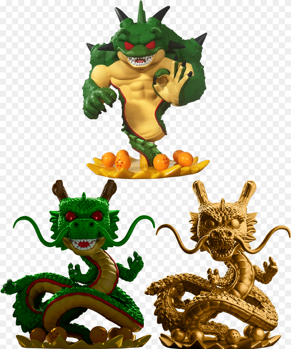 Dragon Ball Z Shenron Gold And Porunga Funko Pop Vinyl Dragon Ball Z Funko Pop, Toy Free Png