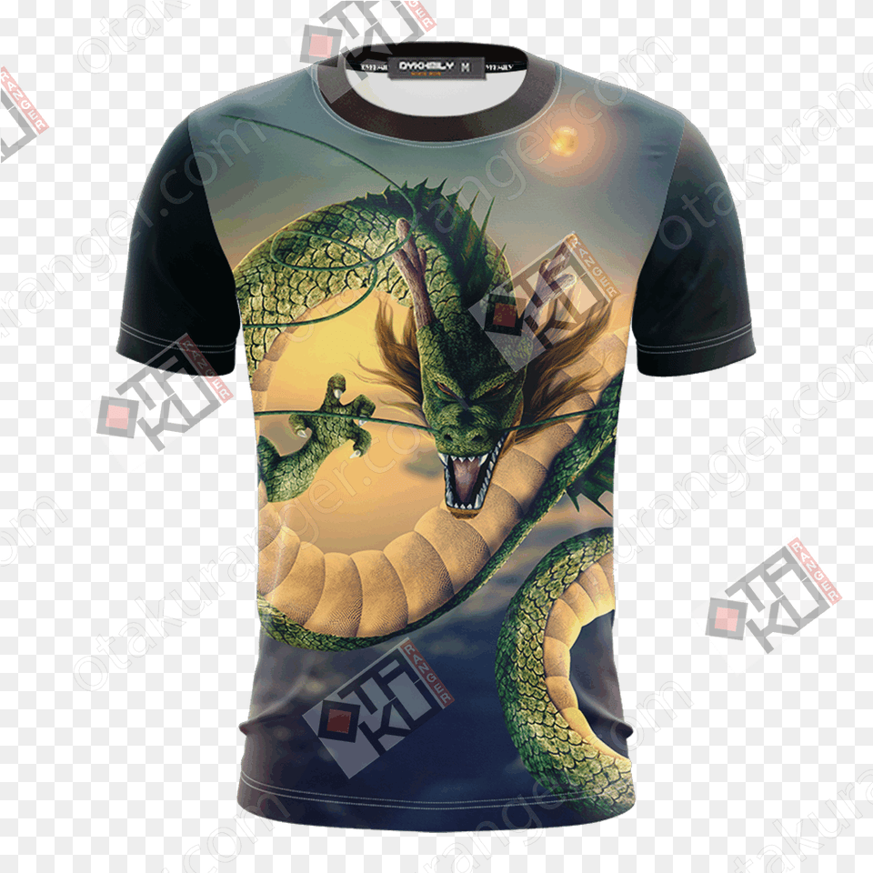Dragon Ball Z Shenron Unisex 3d Tshirt Otakuranger Dragon Ball Z Backgrounds, Clothing, Shirt, T-shirt Png Image
