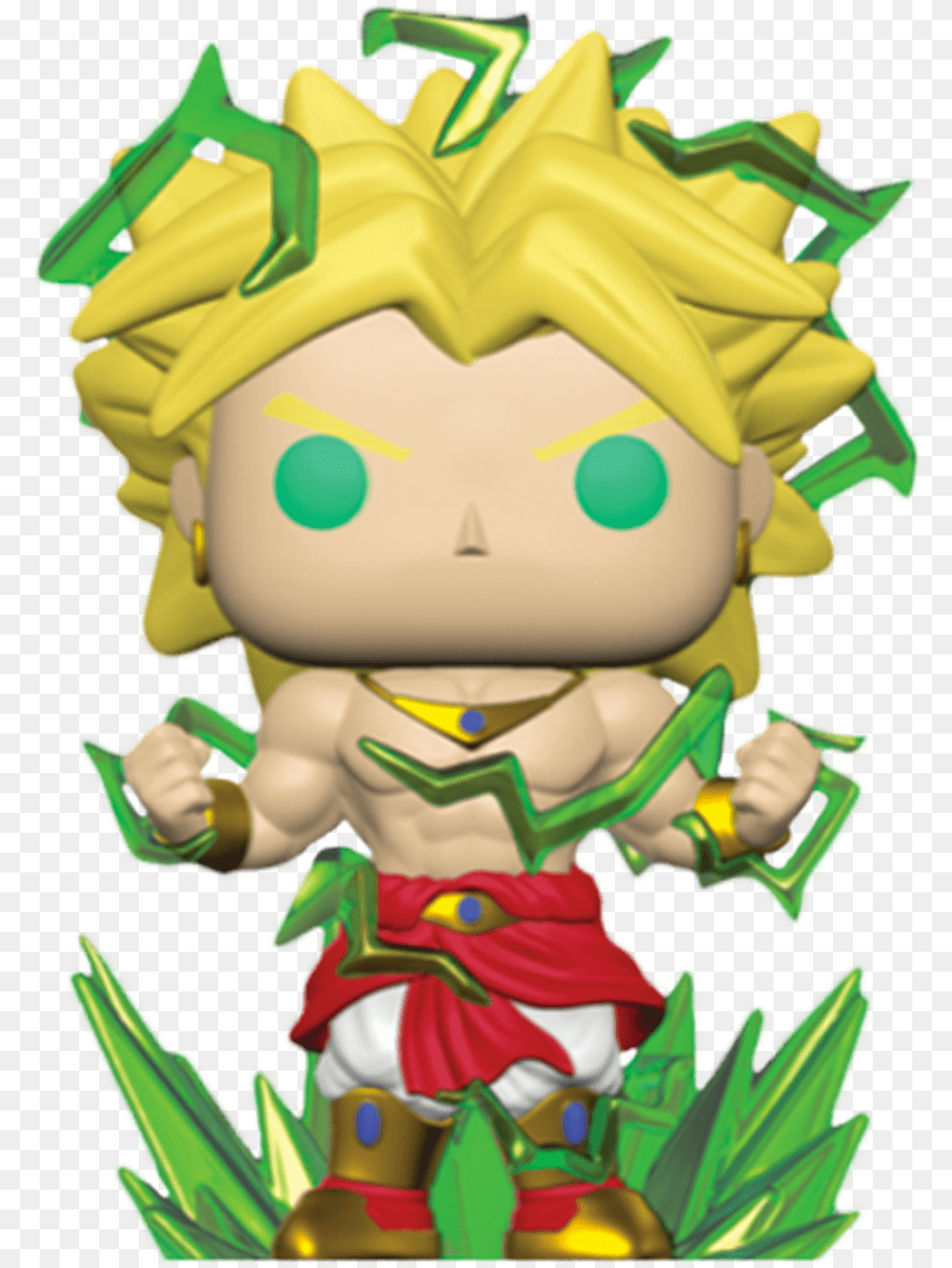 Dragon Ball Z Super Saiyan 2 Broly Super Sized 6u201d Us Ss Broly Funko Pop, Baby, Person, Face, Head Free Png