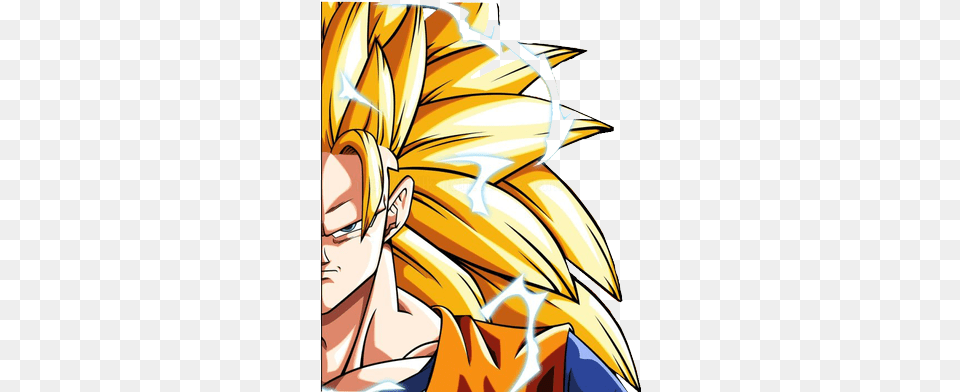 Dragon Ball Z Super Saiyan Goku Face Goku Super Saiyan 3, Publication, Book, Comics, Adult Png