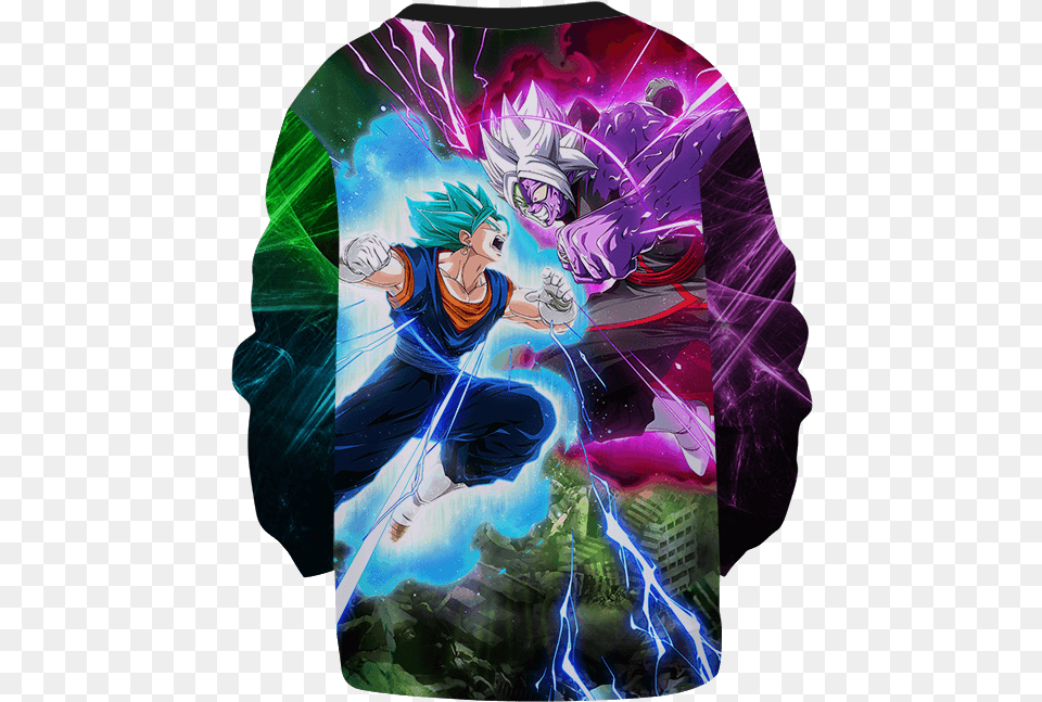 Dragon Ball Z Vegito Black Goku Epic Battle Kids Sweatshirt Fictional Character, Art, Graphics, Adult, Female Free Transparent Png