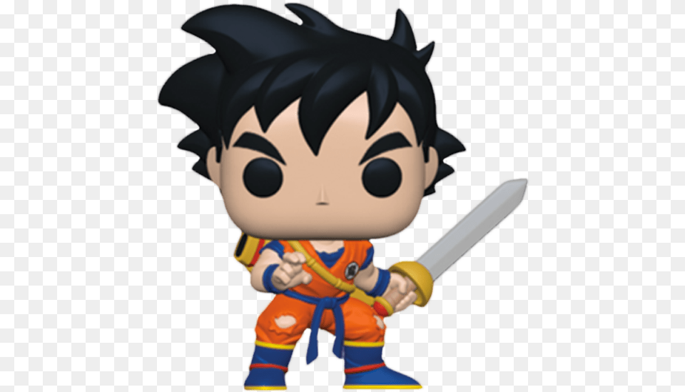 Dragon Ball Z Young Gohan With Sword Us Exclusive Pop Vinyl Figure Funko Pop Dragon Ball, Baby, Person, Face, Head Png