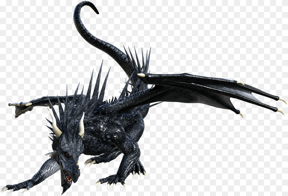 Dragon Black Animal Image On Pixabay, Lizard, Reptile, Electronics, Hardware Free Png