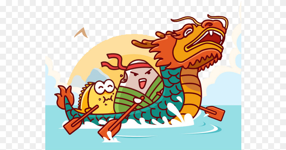 Dragon Boat Festival Image Transparent Background Cartoon Image Dragon Boat, Dynamite, Weapon Free Png