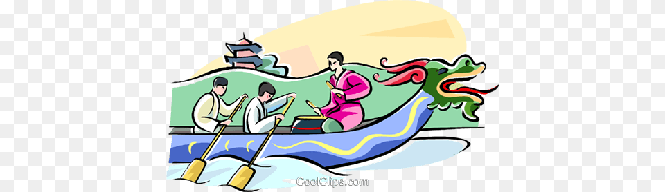Dragon Boat Festival Royalty Vector Clip Art Illustration, Oars, Adult, Person, Man Free Png
