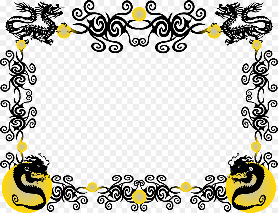 Dragon Border Cliparts, Logo Free Png Download