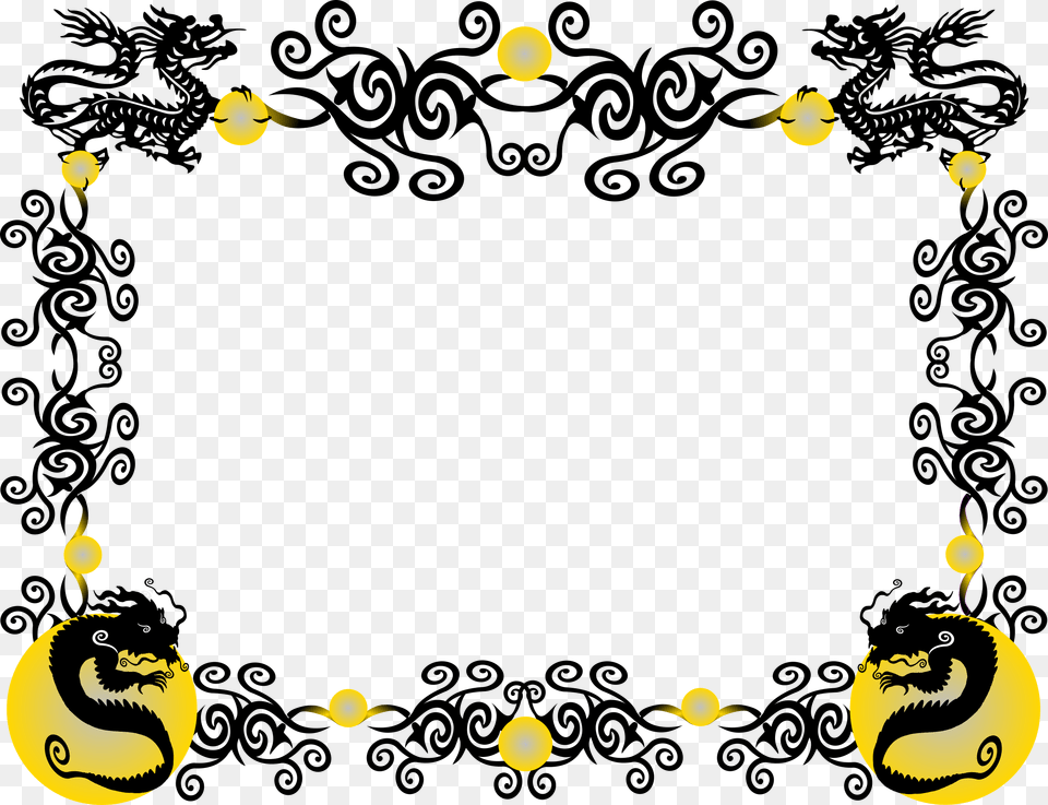 Dragon Border Icons, Logo Png Image