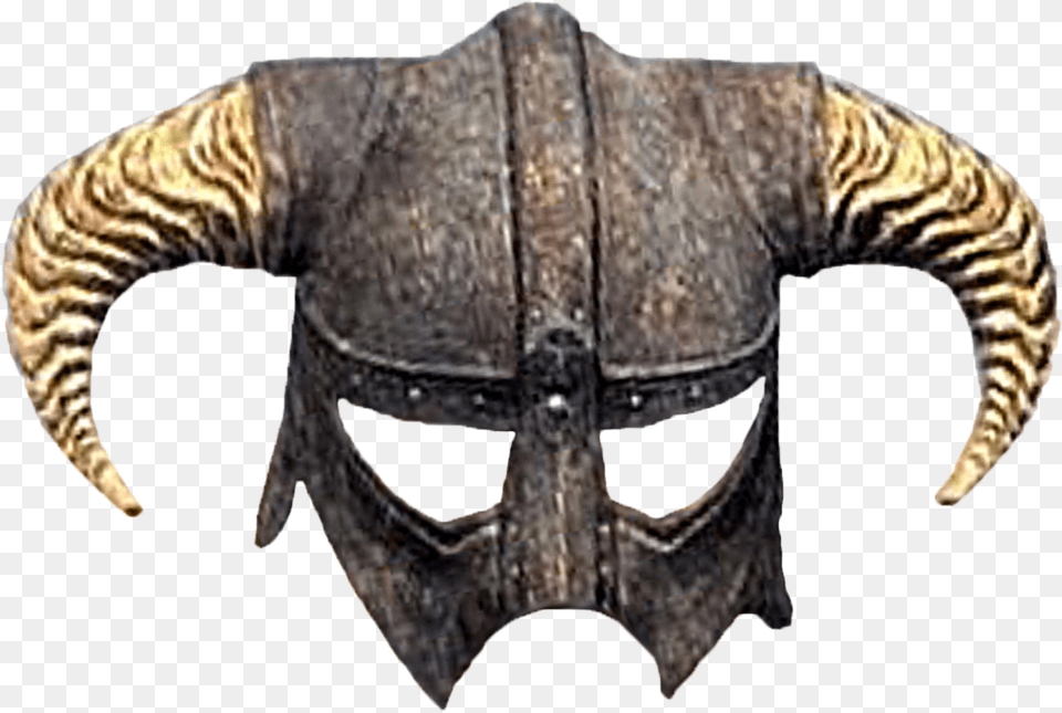 Dragon Born Skyrim Iron Helmet, Bronze Png Image