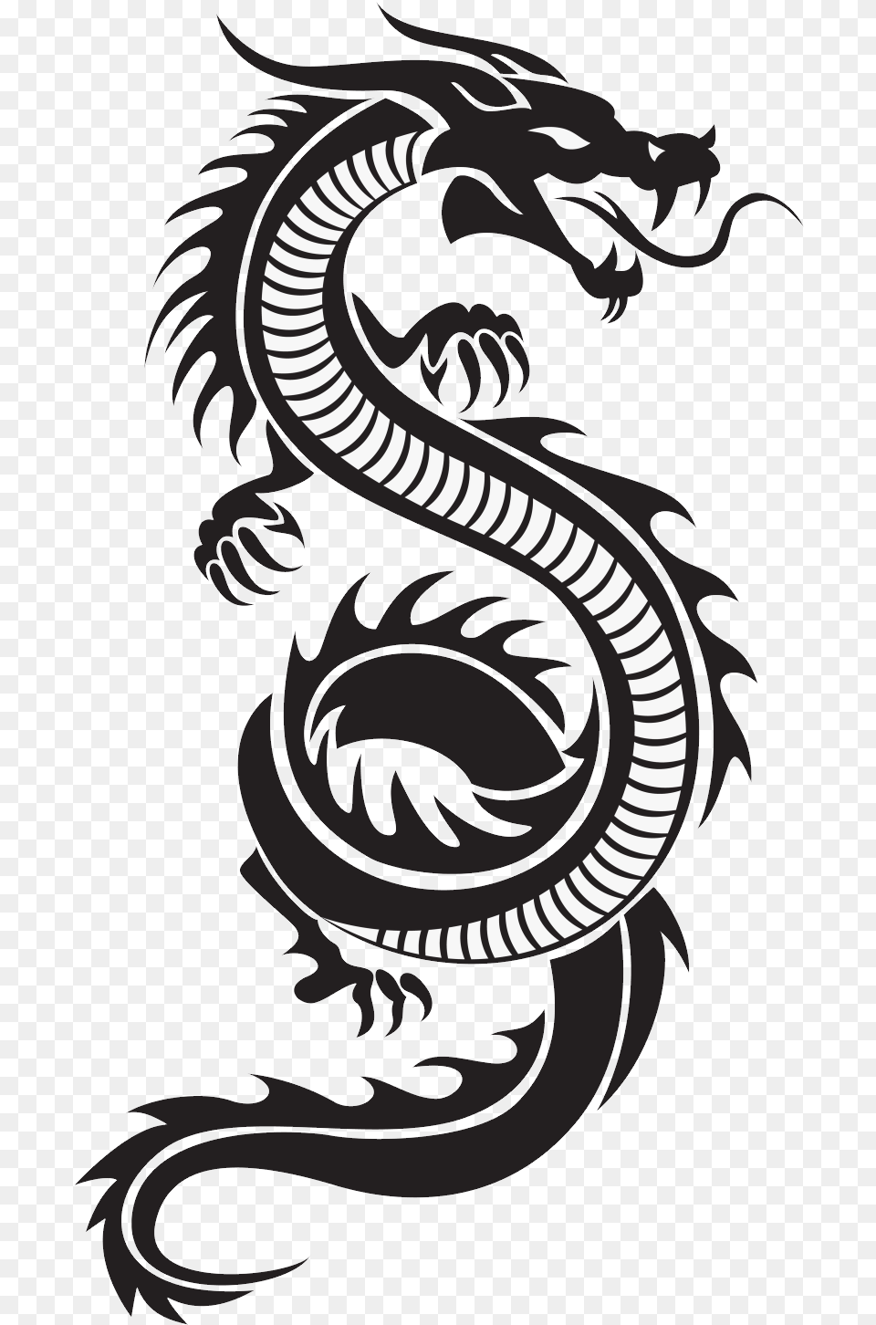 Dragon Chinese Dragon Silhouette Free Png Download