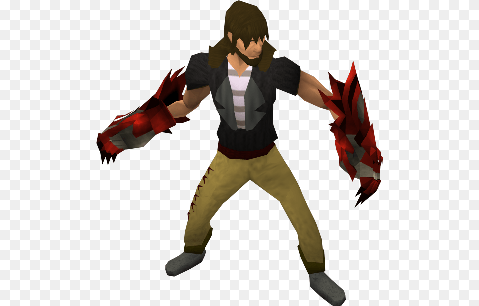 Dragon Claws Equipped, Adult, Male, Man, Person Png