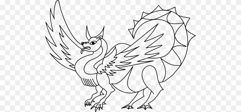 Dragon Clip Art Black And White, Animal, Kangaroo, Mammal, Baby Free Png Download