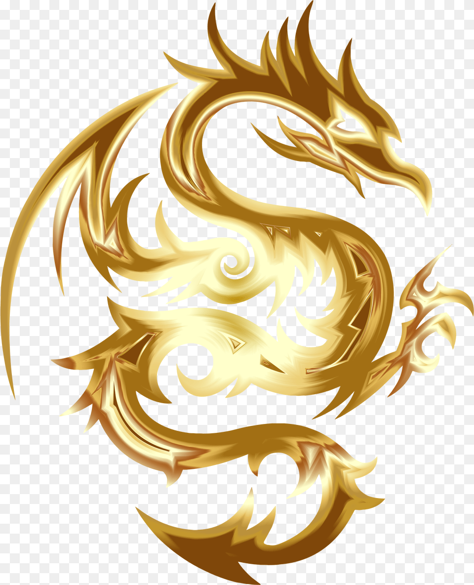 Dragon Clipart No Background Golden Dragon Logo, Bonfire, Fire, Flame Free Transparent Png