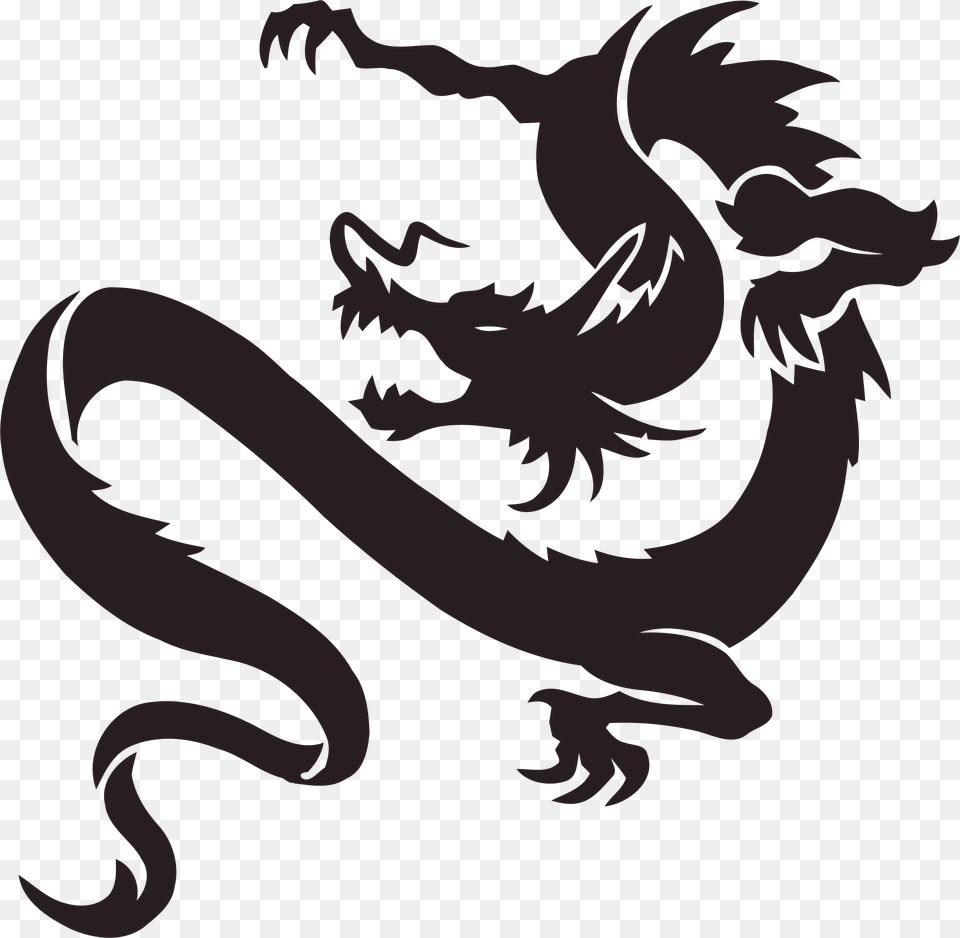 Dragon Clipart Stencil Small Chinese Dragon Tattoo, Person Png